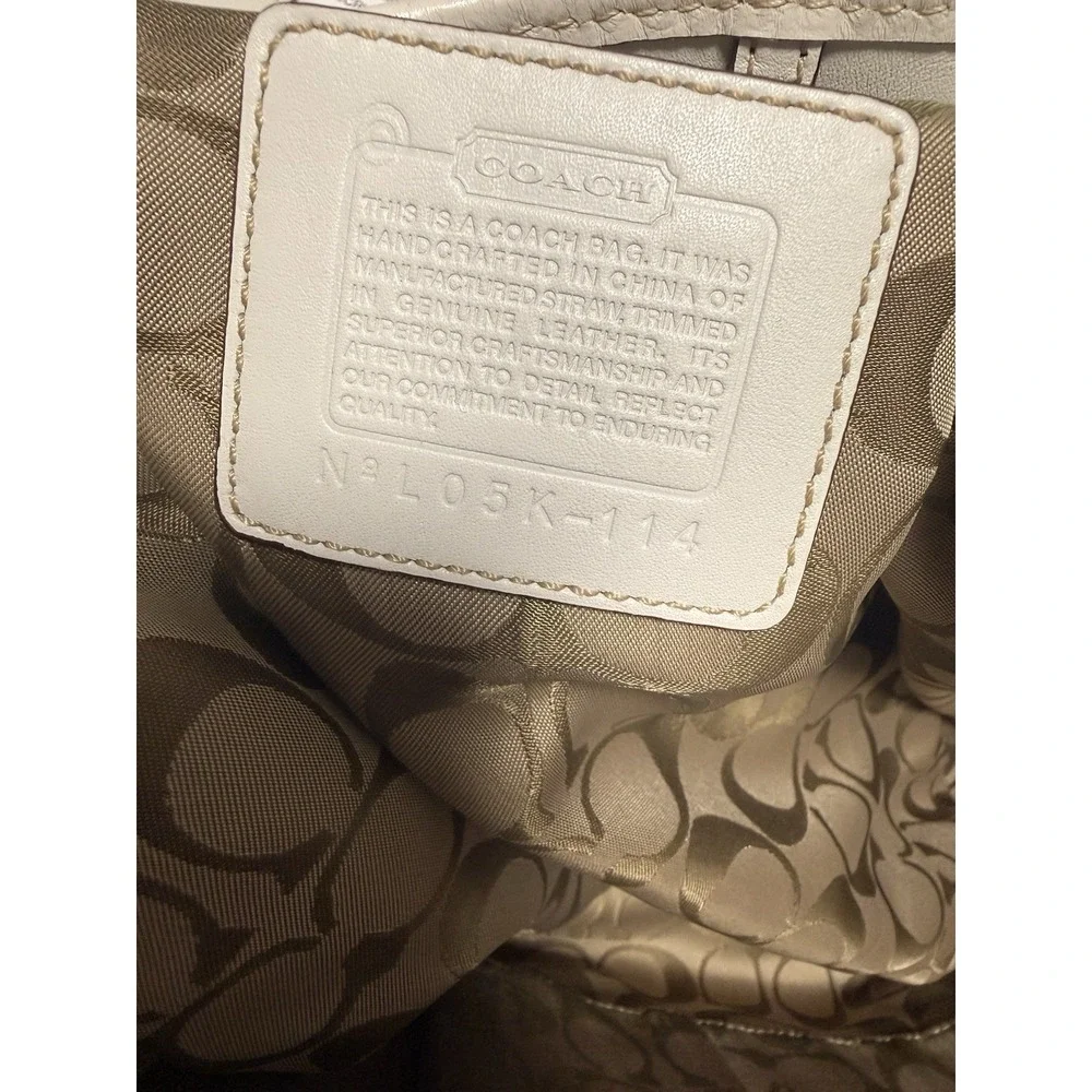 Y2k Coach Legacy  Woven Tote Zip Top Buckle Accent Inner/Outer Pockets Gold